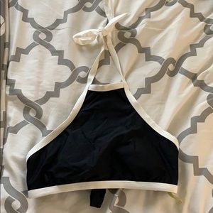 Black Halter tie bikini top